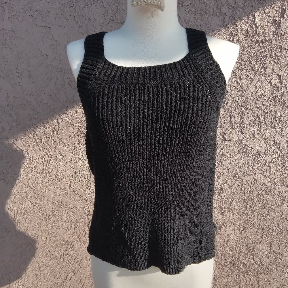 J. Crew Black Knit Tank Top